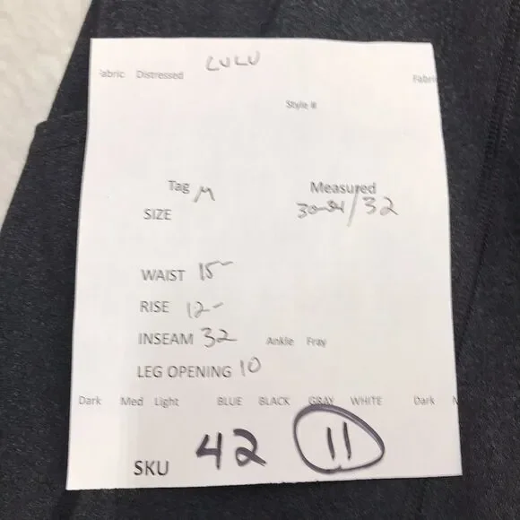 LULULEMON Jogger Men M Black Relaxed Fit Straight Leg Drawstring Trouser Pants - Picture 14 of 14